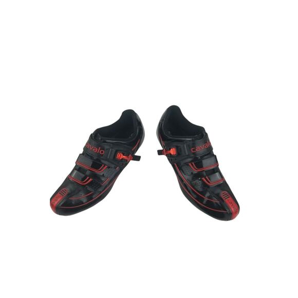 Cavalo Cycling Carbon Fiber Shoes Black and Red Size 45 US Size 11/11.5 main image 10